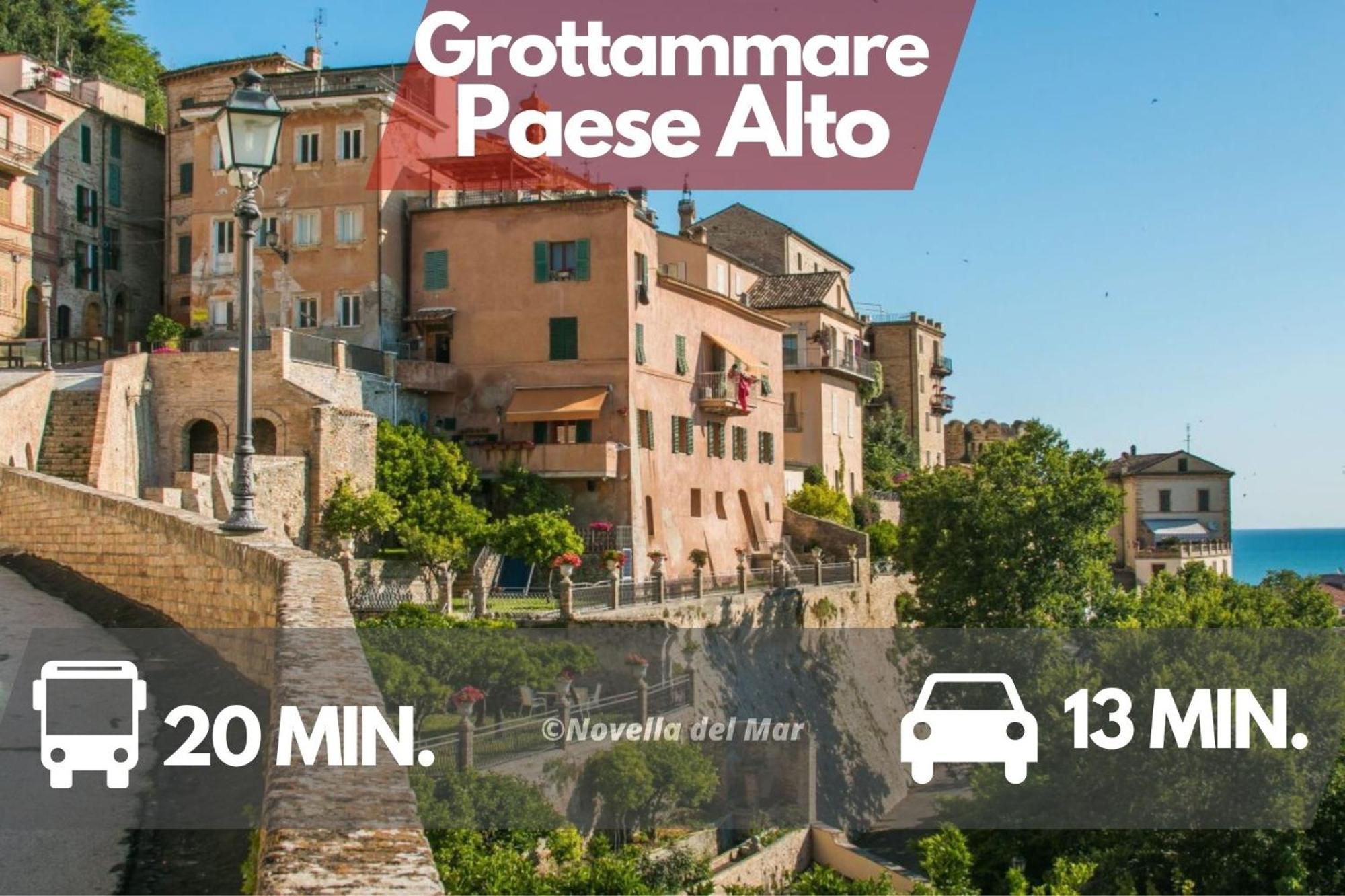 Novella Del Mar Prima Fila Dal Mare Vila Grottammare Exterior foto